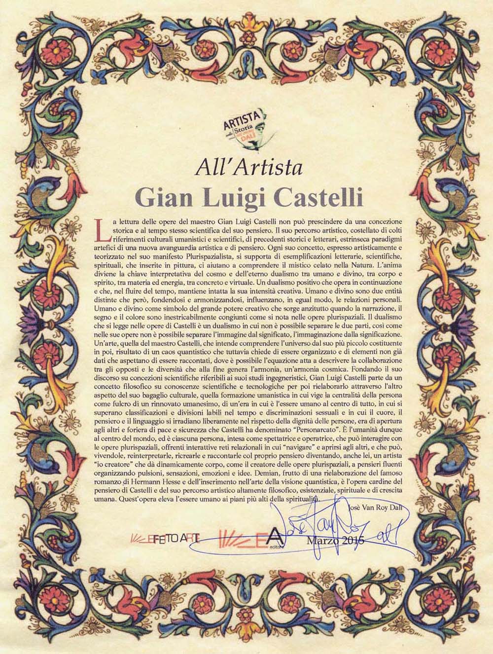 critica di Jos Van Roy Dal